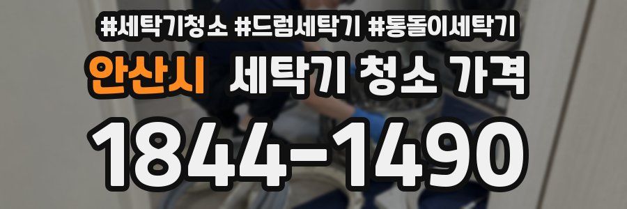안산시 세탁기 청소 가격