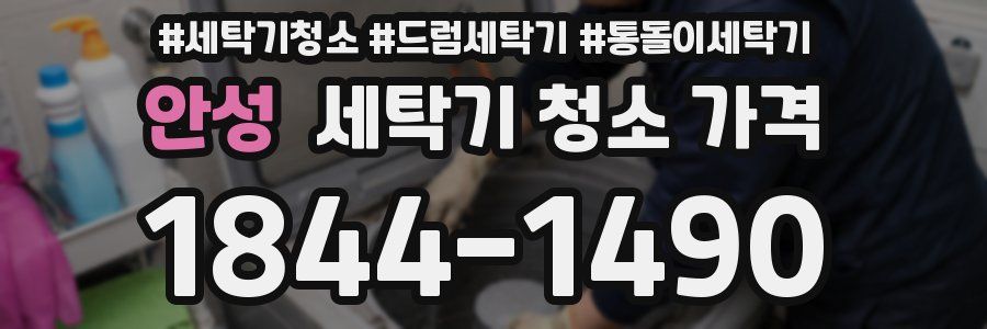 안성 세탁기 청소 가격