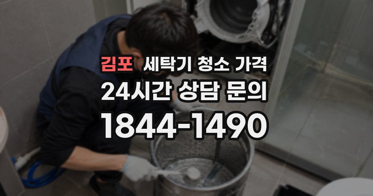 김포 세탁기 청소 가격