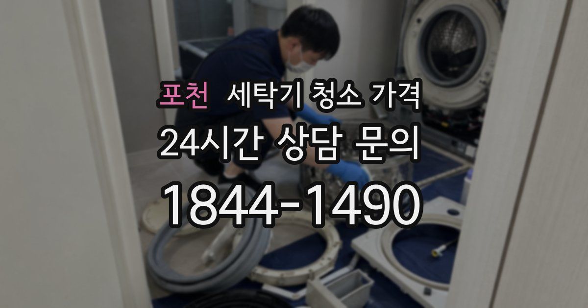 포천 세탁기 청소 가격