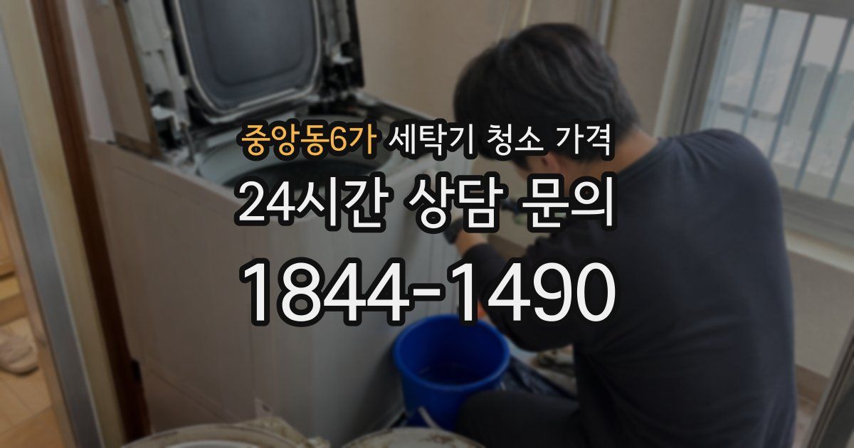 중앙동6가 세탁기 청소 가격