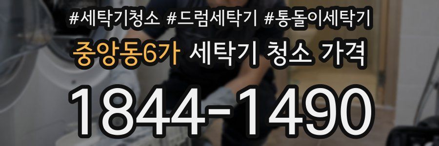 중앙동6가 세탁기 청소 가격
