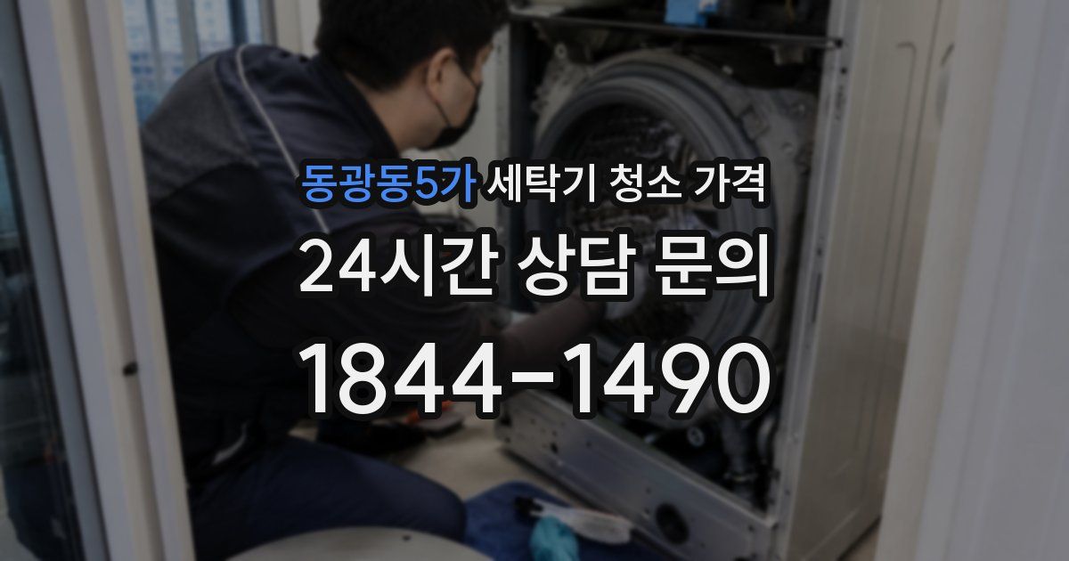 동광동5가 세탁기 청소 가격