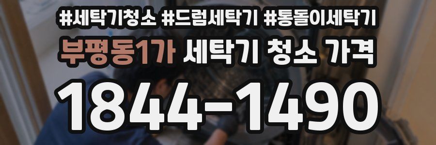 부평동1가 세탁기 청소 가격