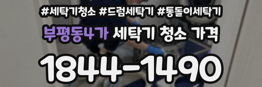 부평동4가 세탁기 청소 가격