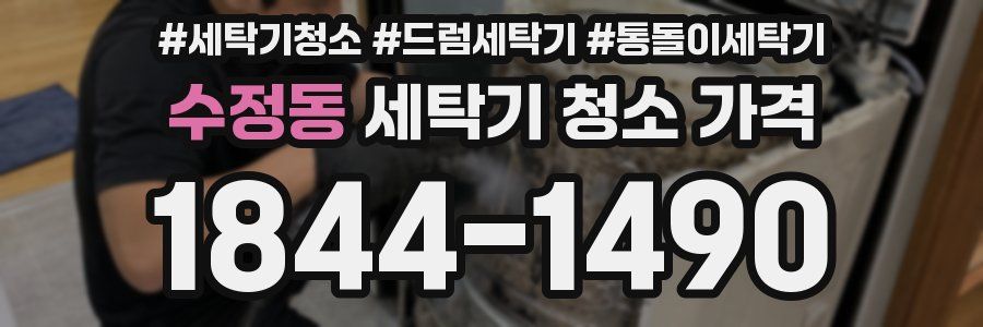 수정동 세탁기 청소 가격