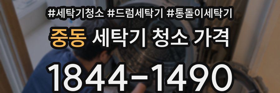 중동 세탁기 청소 가격