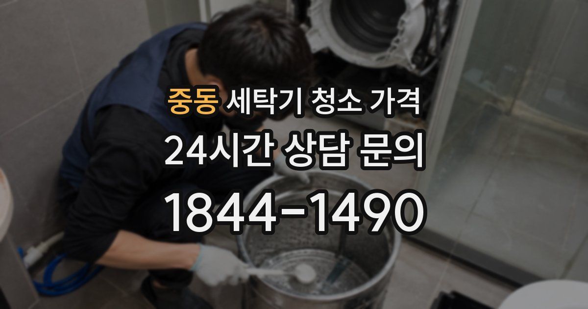 중동 세탁기 청소 가격