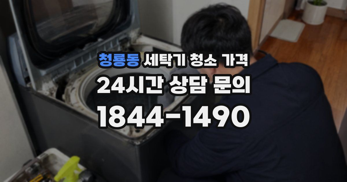 청룡동 세탁기 청소 가격