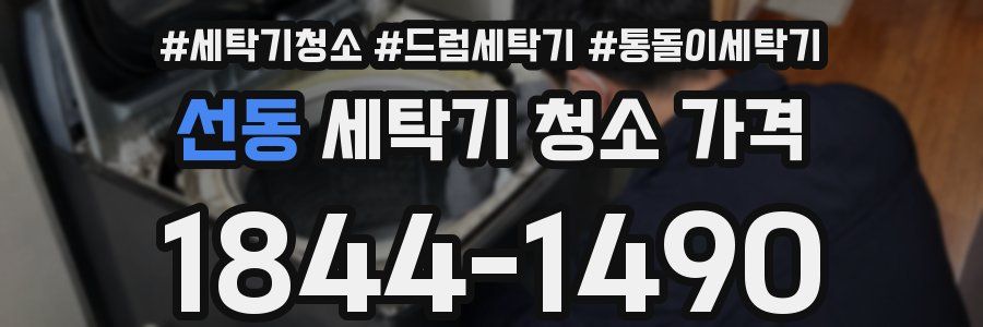 선동 세탁기 청소 가격