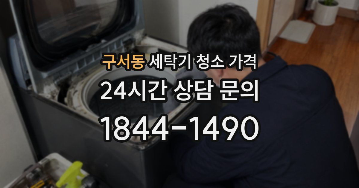 구서동 세탁기 청소 가격