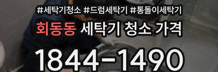 회동동 세탁기 청소 가격