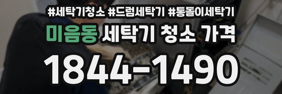 미음동 세탁기 청소 가격