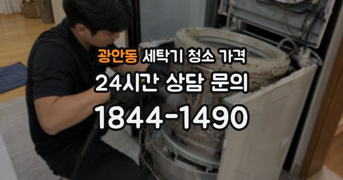 광안동 세탁기 청소 가격
