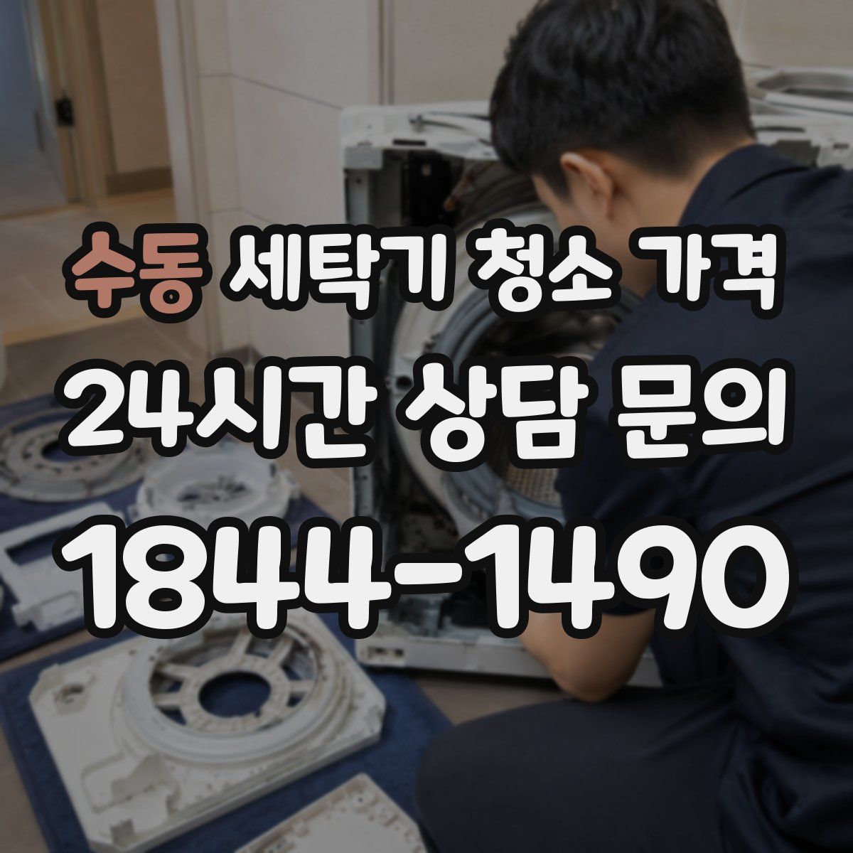 수동 세탁기 청소 가격