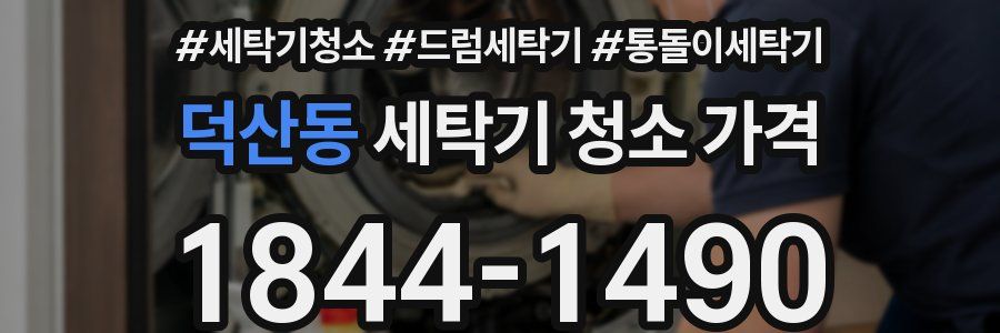 덕산동 세탁기 청소 가격
