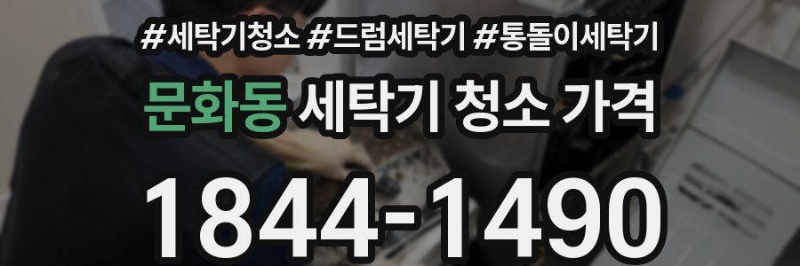 문화동 세탁기 청소 가격