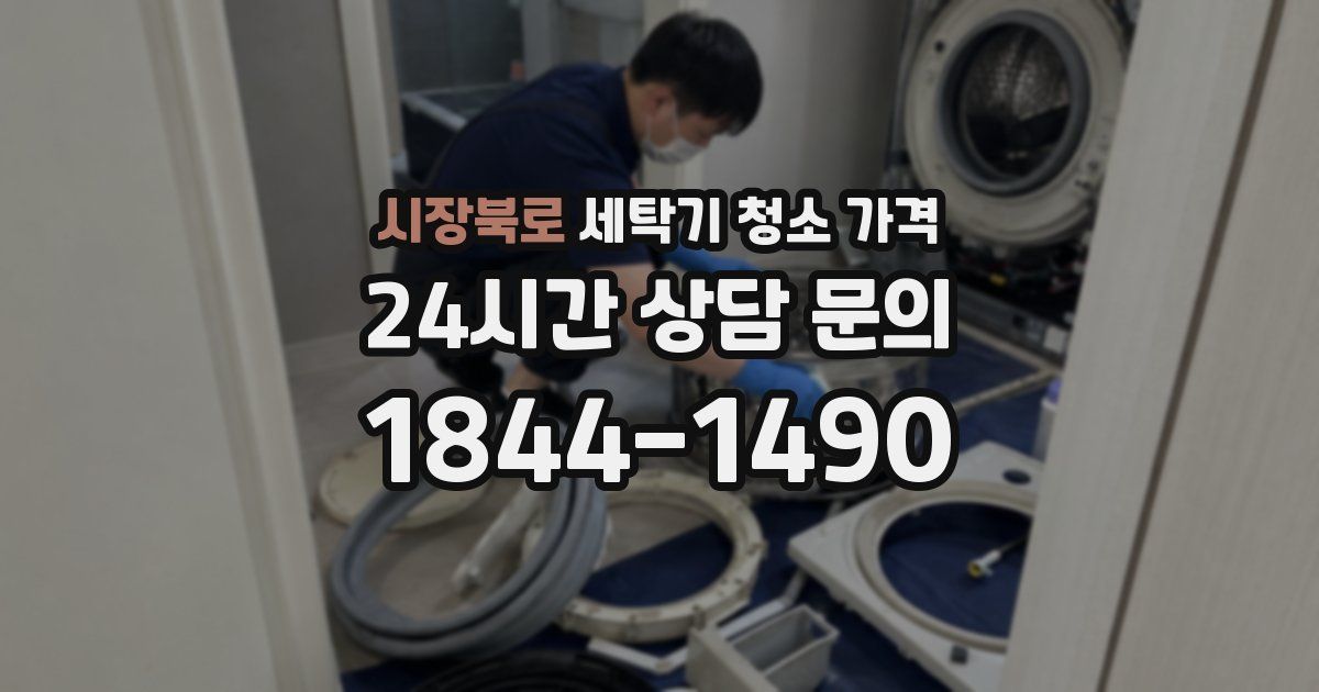 시장북로 세탁기 청소 가격