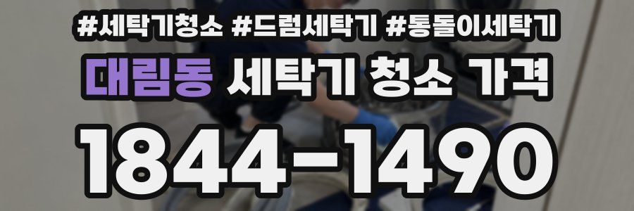 대림동 세탁기 청소 가격