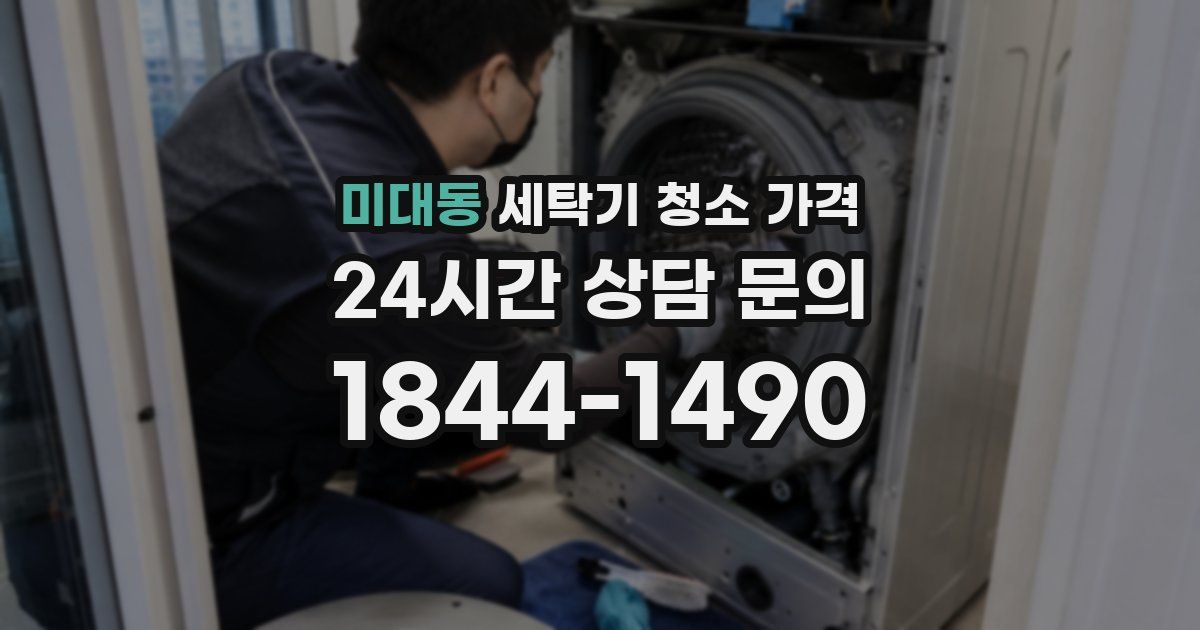 미대동 세탁기 청소 가격