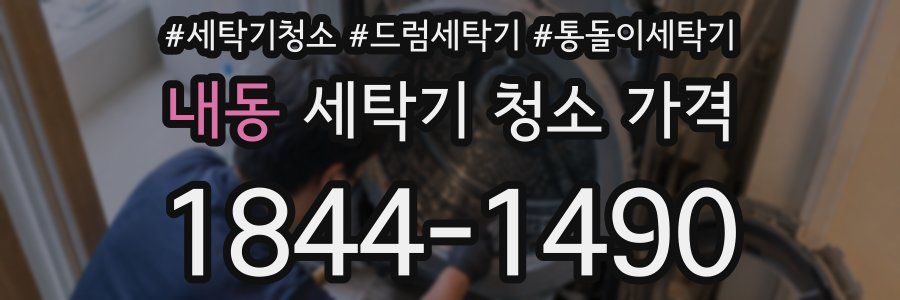 내동 세탁기 청소 가격
