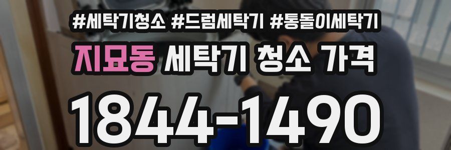 지묘동 세탁기 청소 가격