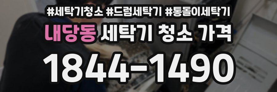 내당동 세탁기 청소 가격