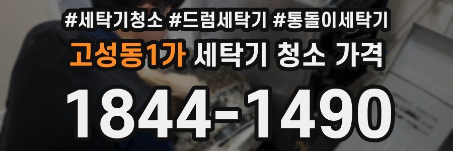 고성동1가 세탁기 청소 가격