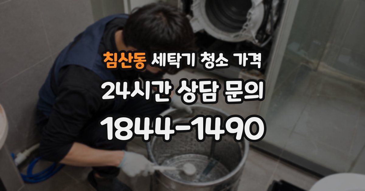 침산동 세탁기 청소 가격