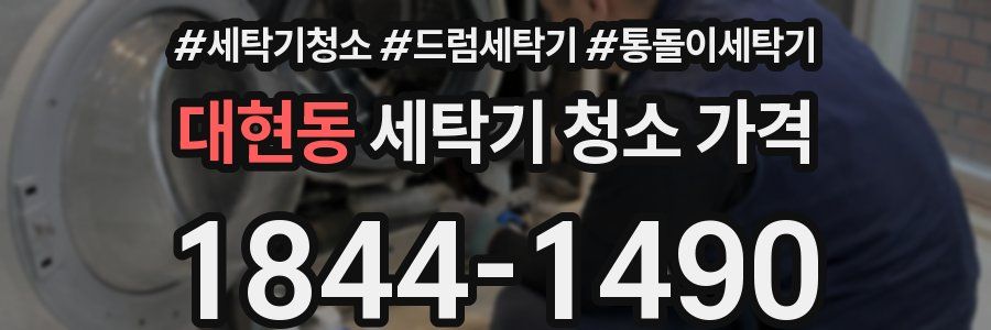 대현동 세탁기 청소 가격