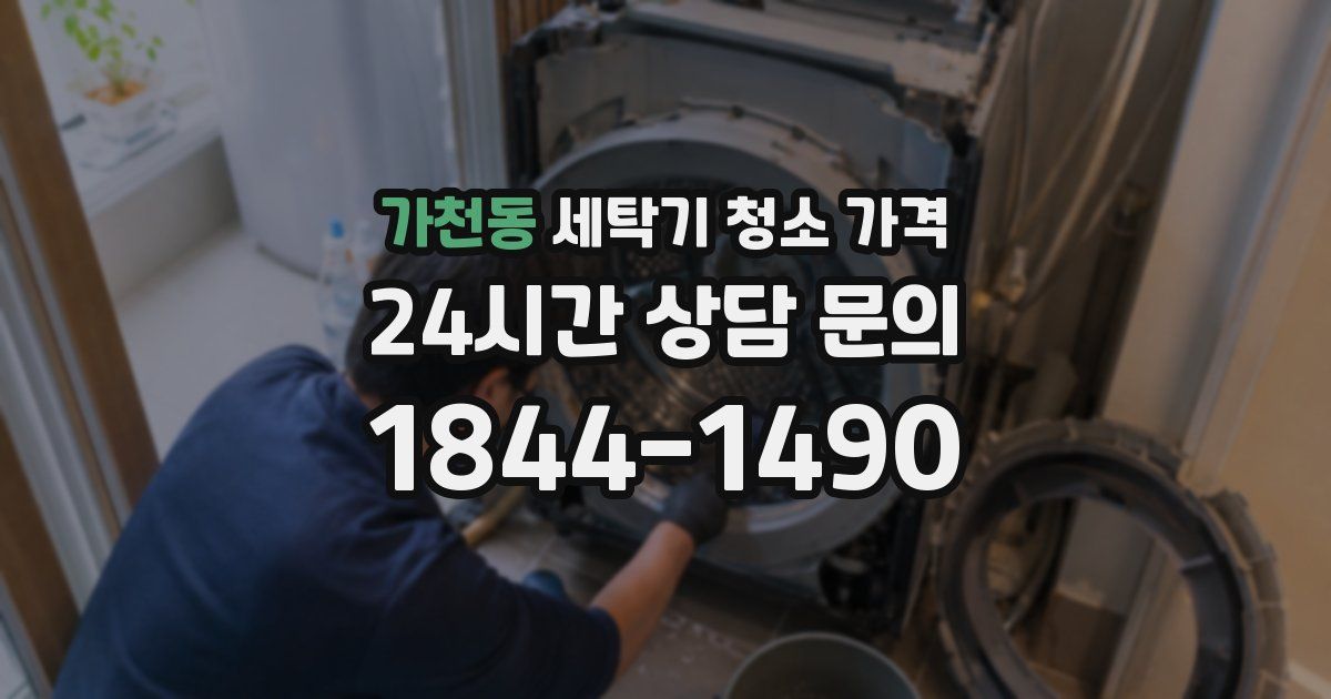 가천동 세탁기 청소 가격