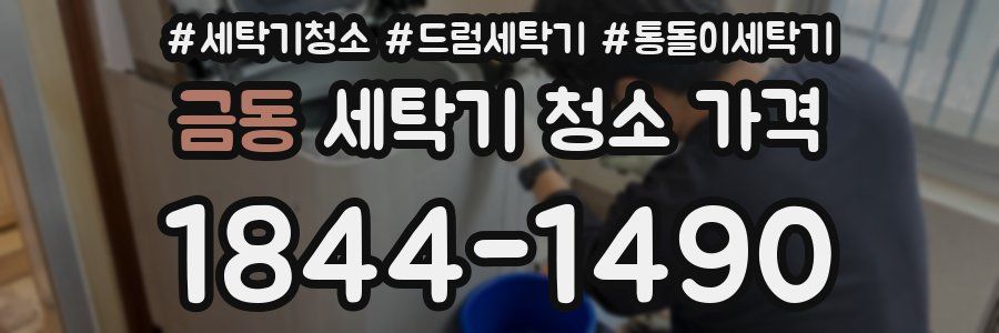 금동 세탁기 청소 가격