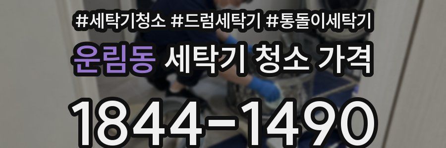 운림동 세탁기 청소 가격