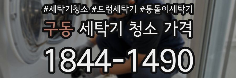 구동 세탁기 청소 가격