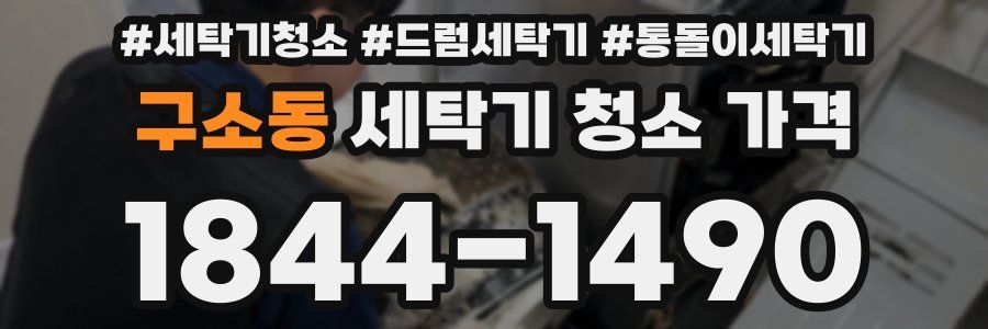 구소동 세탁기 청소 가격
