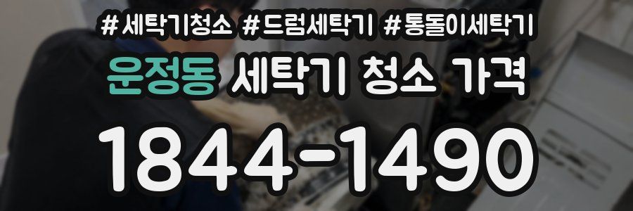 운정동 세탁기 청소 가격