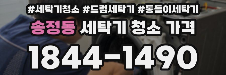 송정동 세탁기 청소 가격