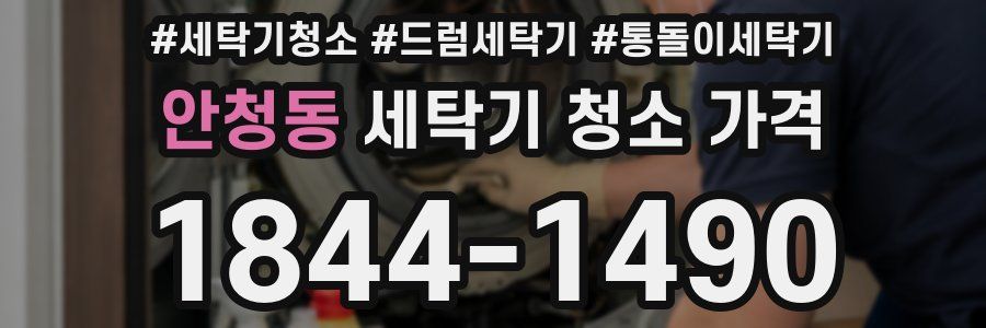 안청동 세탁기 청소 가격