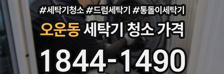 오운동 세탁기 청소 가격