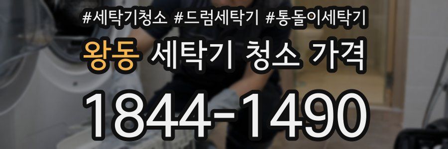 왕동 세탁기 청소 가격