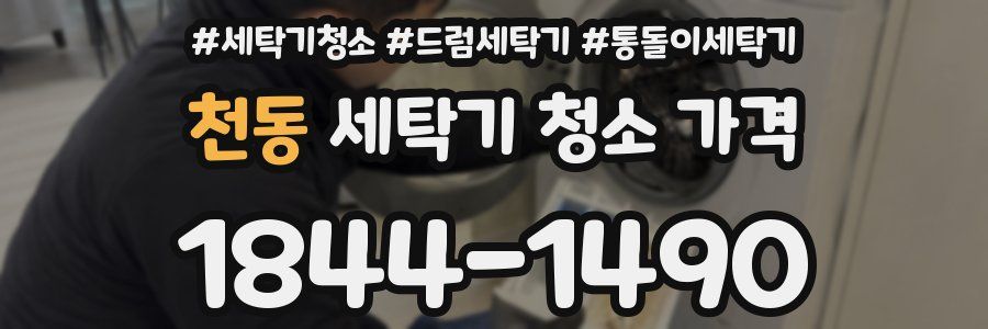 천동 세탁기 청소 가격