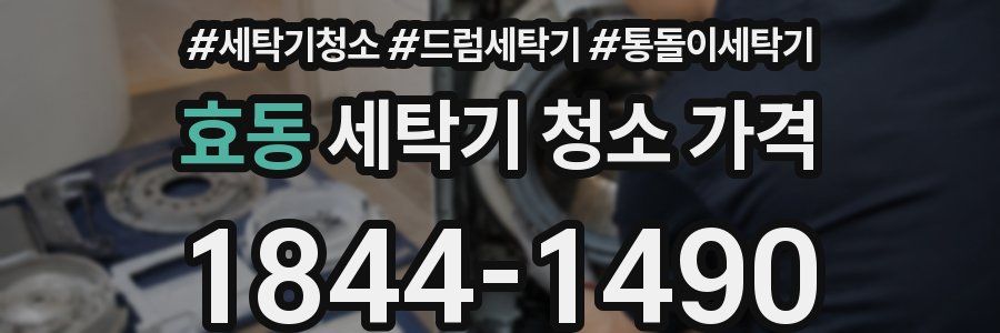 효동 세탁기 청소 가격