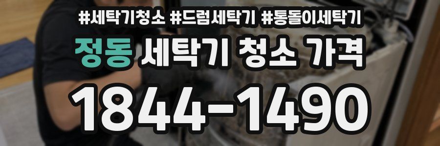 정동 세탁기 청소 가격