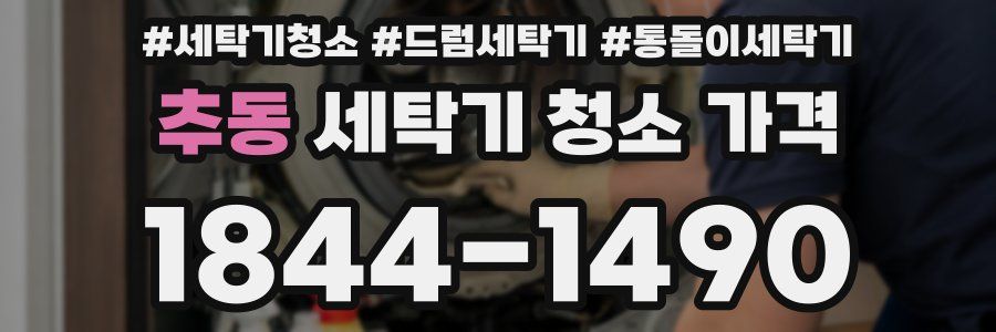 추동 세탁기 청소 가격