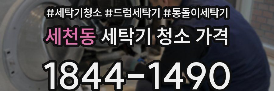 세천동 세탁기 청소 가격