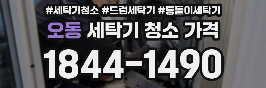 오동 세탁기 청소 가격