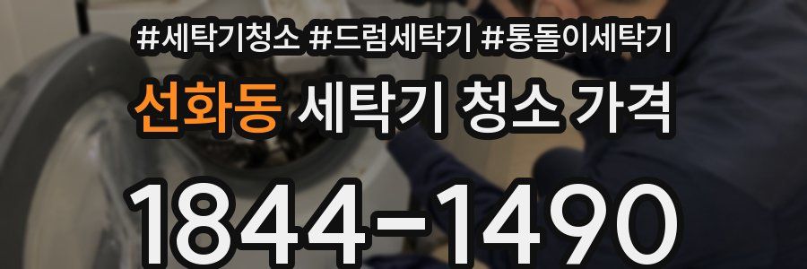 선화동 세탁기 청소 가격