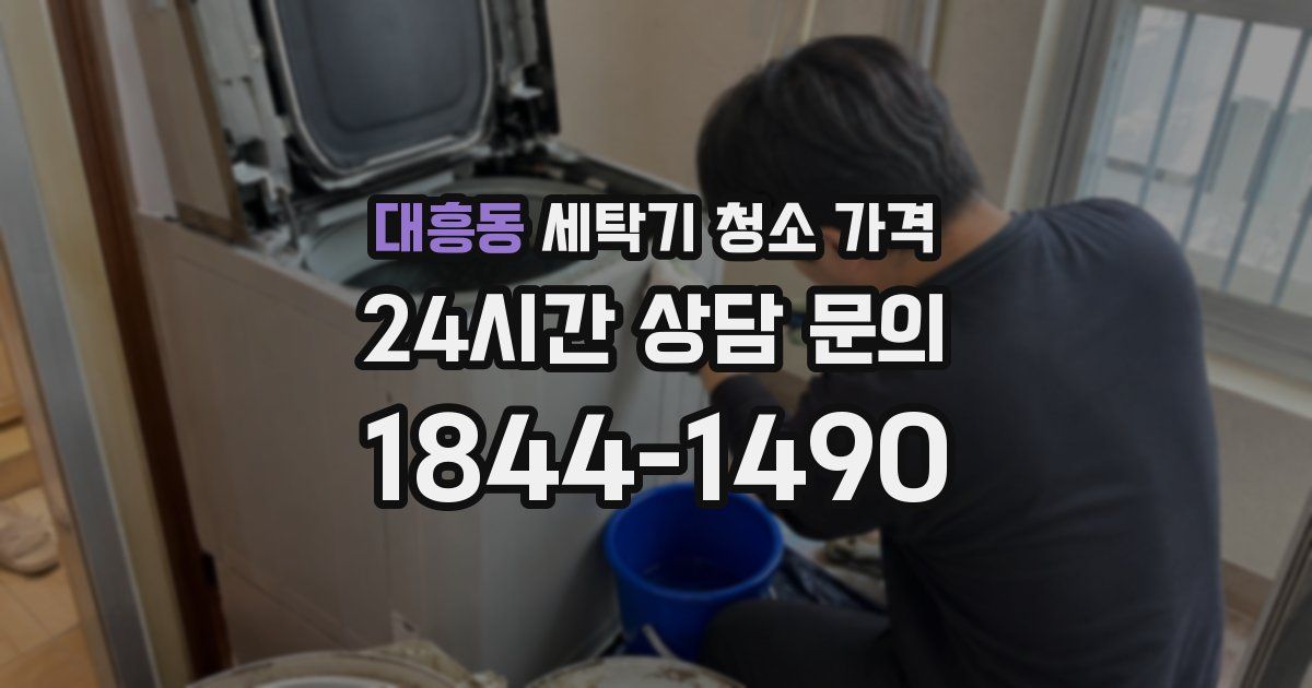 대흥동 세탁기 청소 가격
