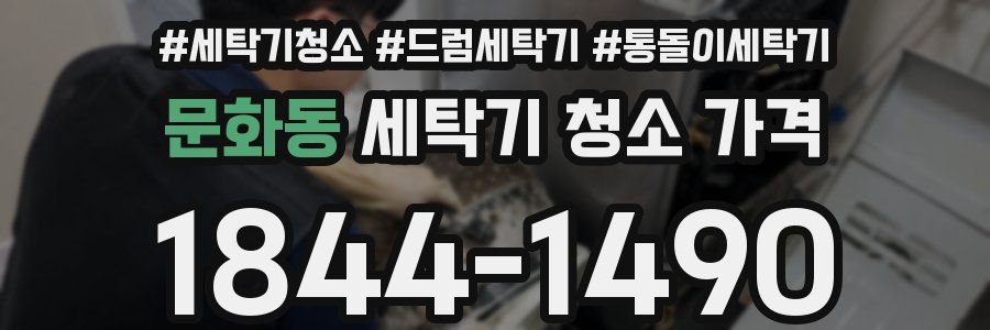 문화동 세탁기 청소 가격
