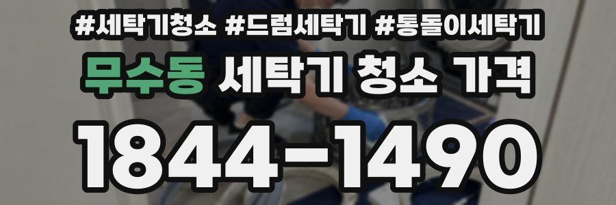 무수동 세탁기 청소 가격